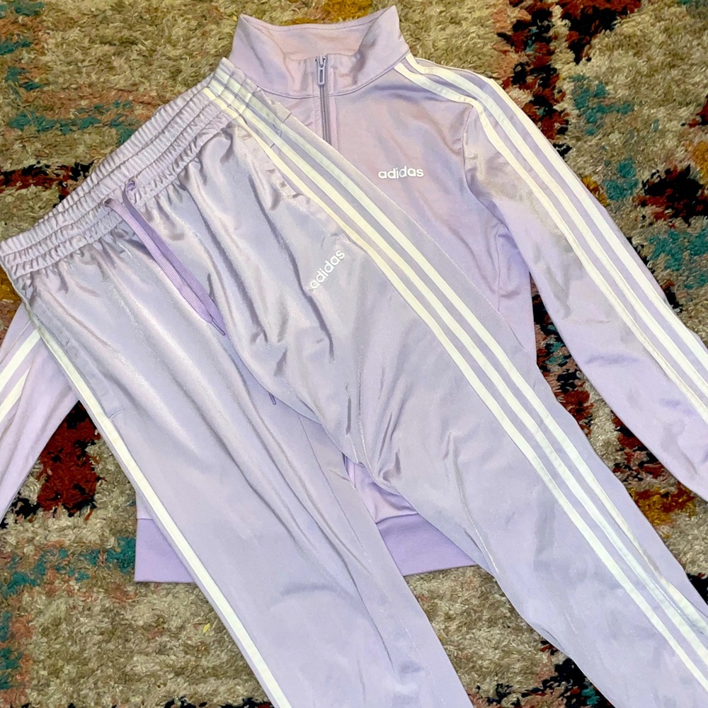 Adidas Lilac Track Suit Size S